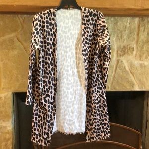Animal print duster.